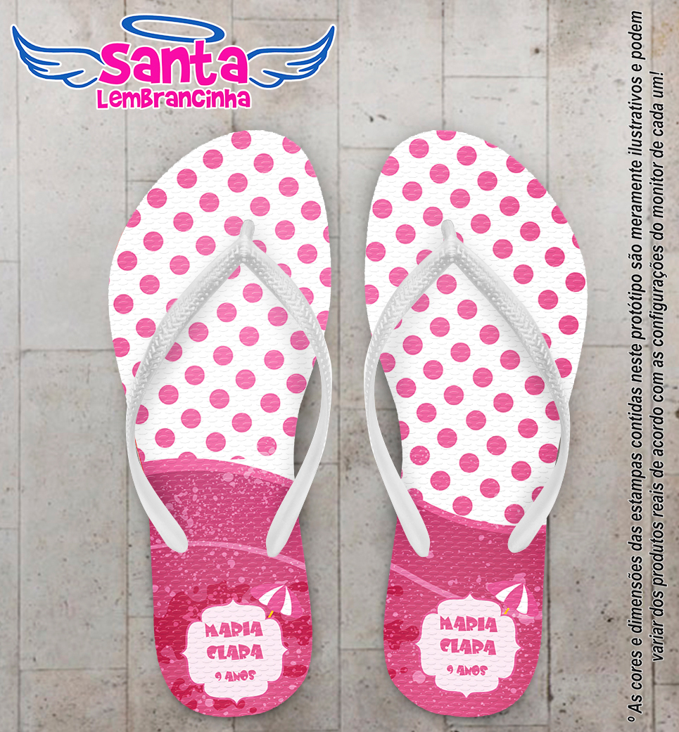 Chinelo Infantil Pool Party Personalizado COD 9905