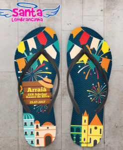 Chinelo personalizado festa junina cod 6560