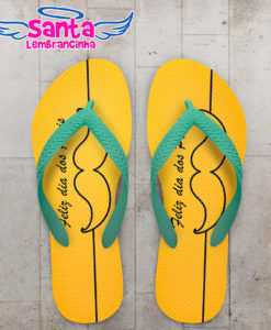 Chinelo personalizado dia dos pais com bigode cod 6918