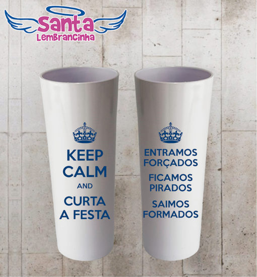 Copo long drink formatura keep calm personalizado – cod 7340