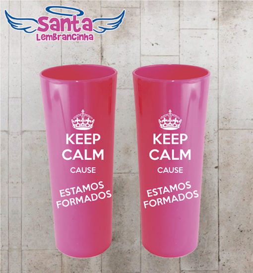 Copo long drink formatura keep calm personalizado – cod 7339