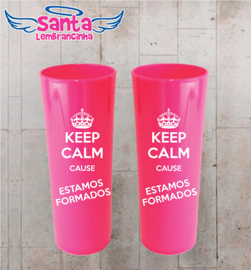 Copo long drink formatura keep calm personalizado – cod 7258