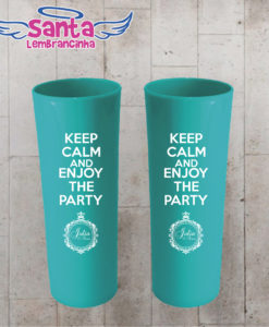 Copo long drink 15 anos “keep calm and enjoy the party” personalizado – cod 6981