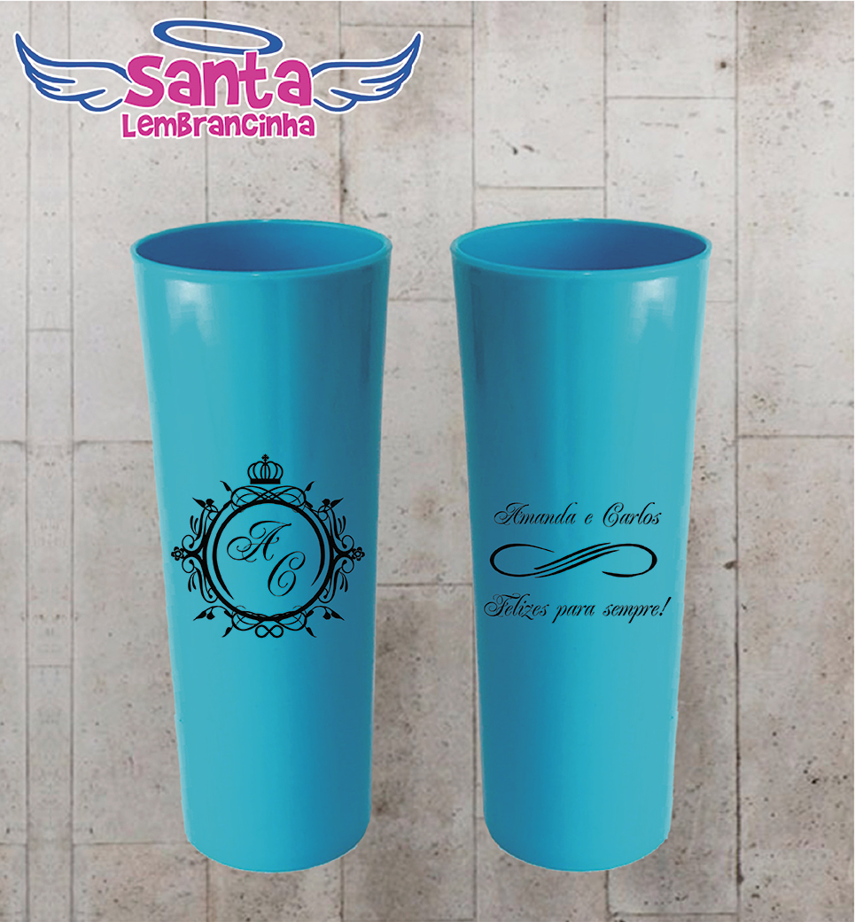 Copo long drink casamento personalizado – cod 7194