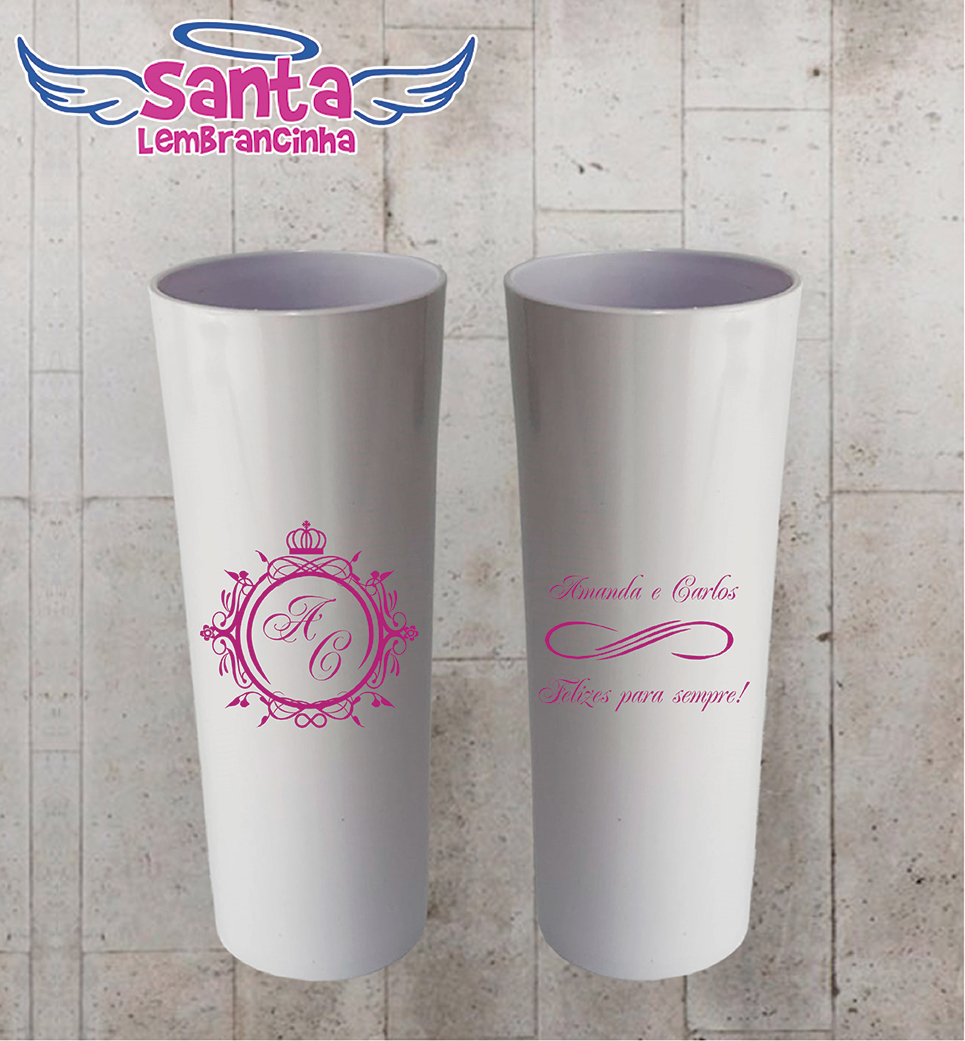 Copo long drink casamento personalizado – cod 7194