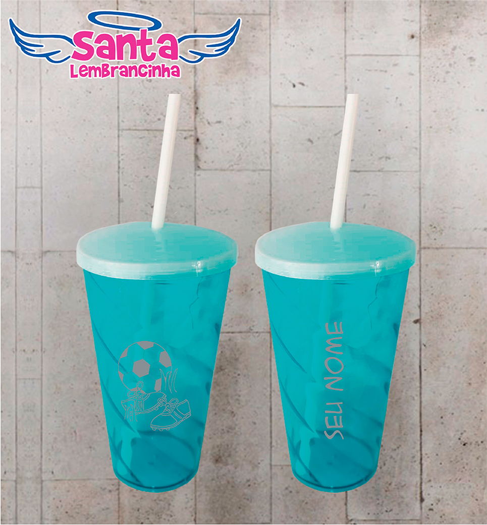Copo twister infantil futebol cod 8499
