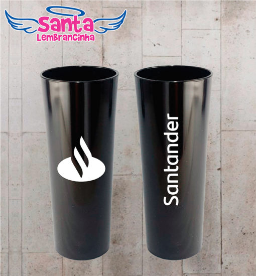 Copo long drink personalizado corporativo santander – cod 8740