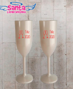 Taça de champanhe personalizada ano novo cod 8875