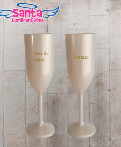 Taça de champanhe personalizada casamento cod 8883