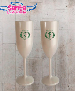 Taça de champanhe personalizada formatura medicina cod 8938