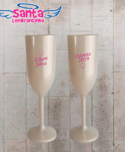 Taça de champanhe personalizada formatura odontologia cod 8954