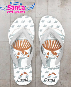 Chinelo religioso personalizado orixá oxalá cod 9313