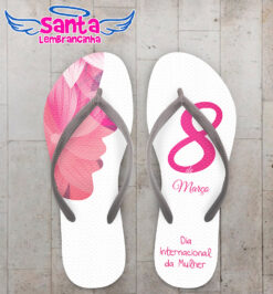 Chinelo dia da mulher personalizado cod 9139