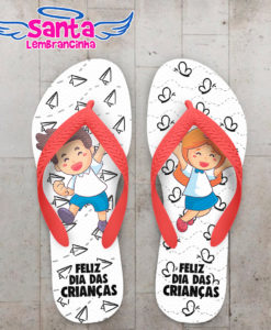 Chinelo dia das crianças personalizado com desenhos cod 9405