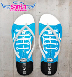 Chinelo all star personalizado azul cod 9433