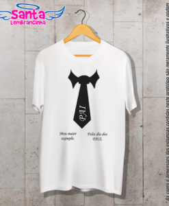 Camiseta personalizada dia dos pais gravata  cod 6425