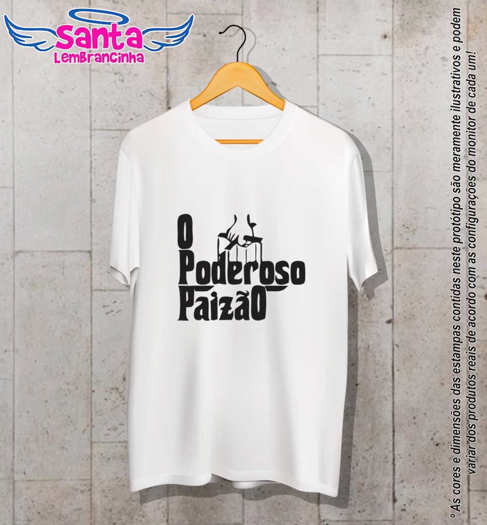 Camiseta personalizada dia dos pais poderoso paizão cod 6426
