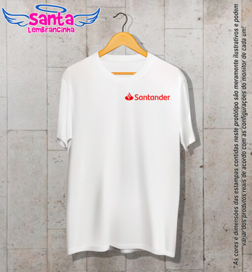 Camiseta personalizada santander cod 6488