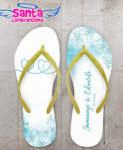 Chinelo casamento floral vermelho personalizado cod 8185 (cópia)