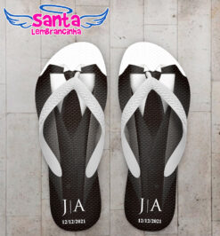 Chinelo casamento floral monograma personalizado cod 10233 (cópia)