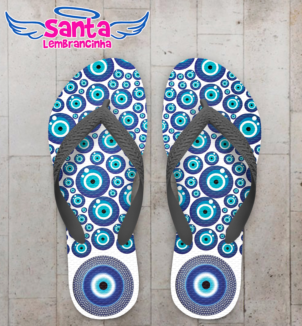 Chinelo olho grego personalizado cod 10203
