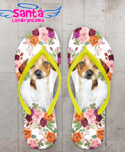 Chinelo cachorro e flores personalizado cod 10825 (cópia)