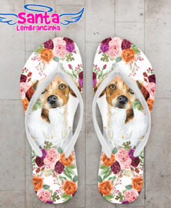 Chinelo cachorro e flores personalizado cod 10825 (cópia)