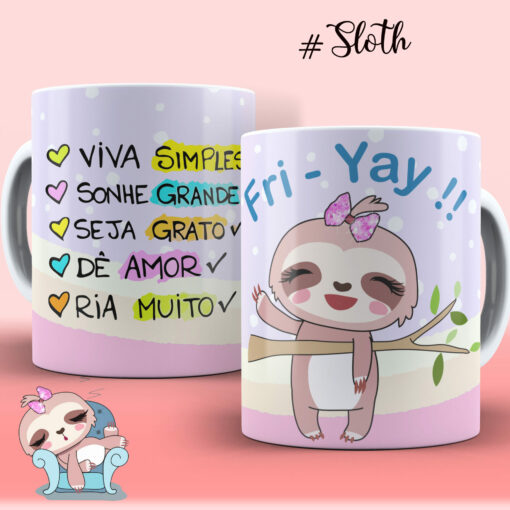 Caneca preguicinha motivada personalizada cod 12473 (cópia)
