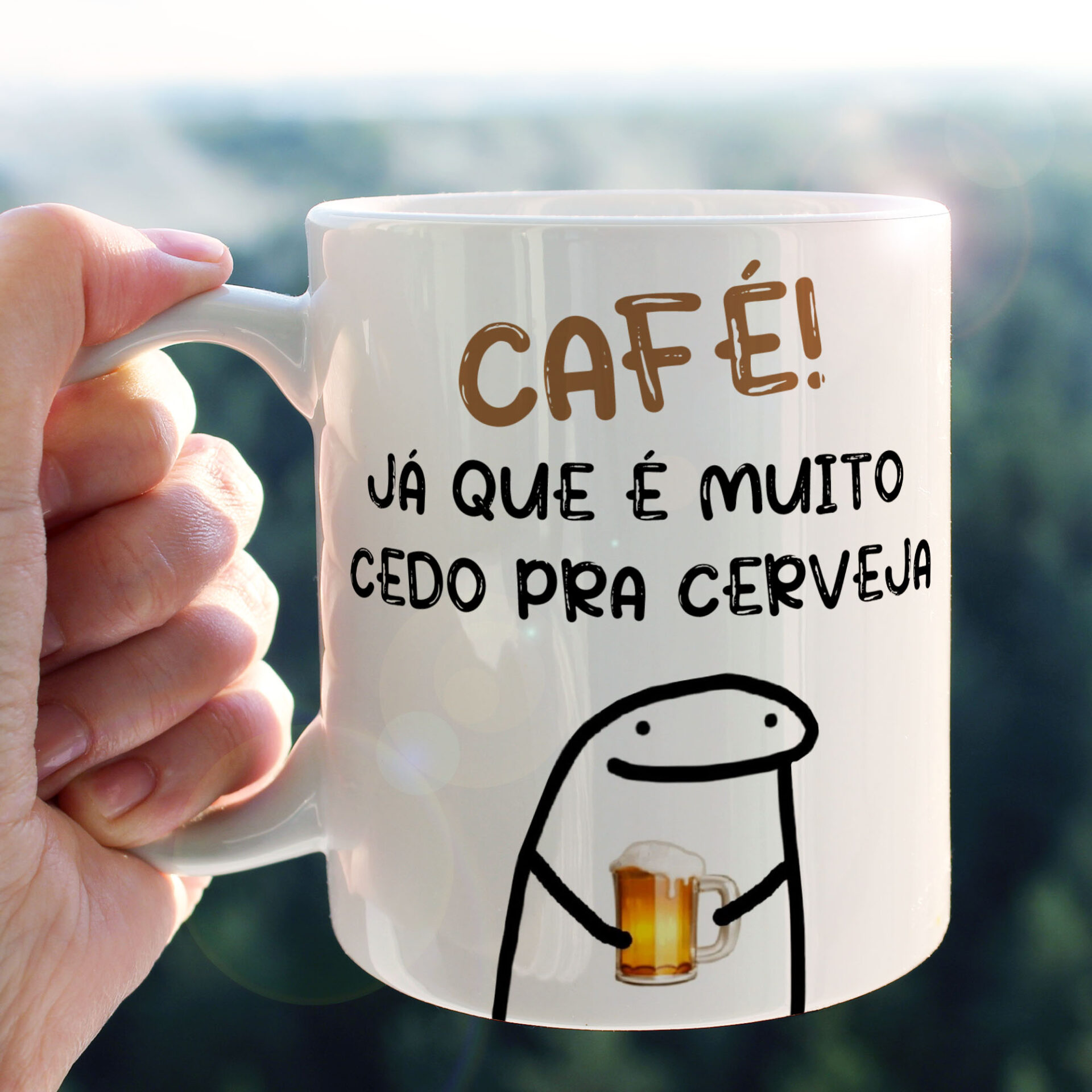 Caneca Flork Meme Personalizamos com Nome