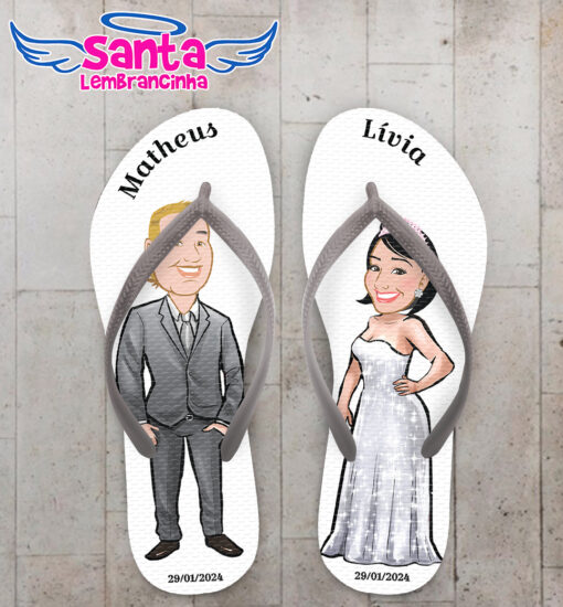 Chinelo casamento folhas costela de adão personalizado  cod 12359 (cópia)