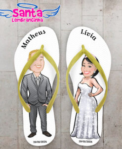 Chinelo casamento folhas costela de adão personalizado  cod 12359 (cópia)
