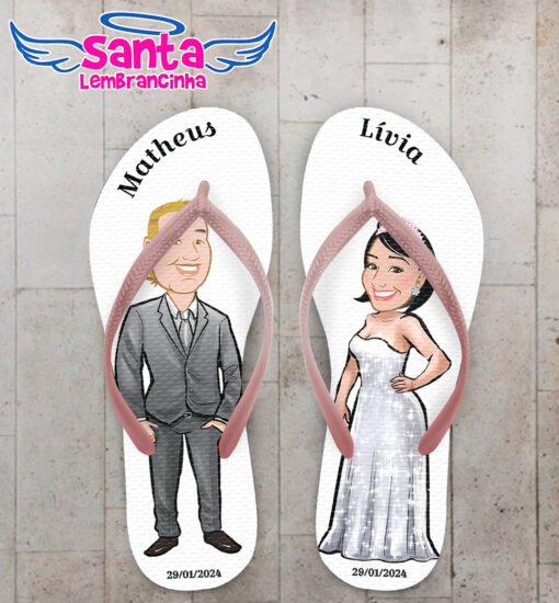 Chinelo casamento folhas costela de adão personalizado  cod 12359 (cópia)