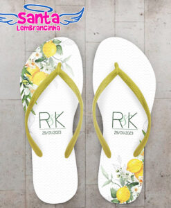 Chinelo casamento  folhas personalizado cod 12334 (cópia)