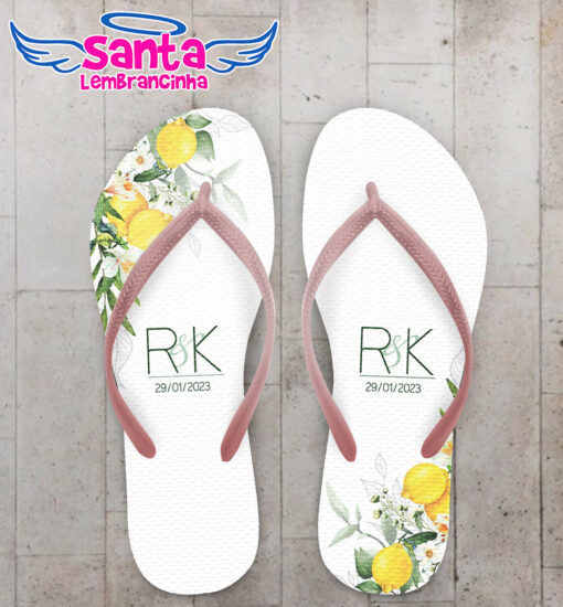 Chinelo casamento  folhas personalizado cod 12334 (cópia)