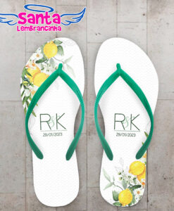 Chinelo casamento  folhas personalizado cod 12334 (cópia)