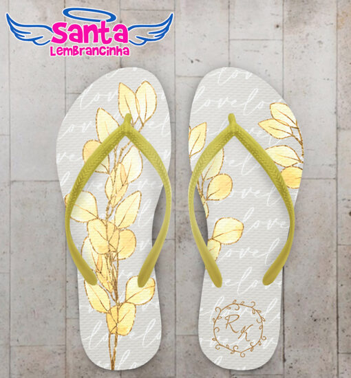 Chinelo casamento folhas eucalipto personalizado cod 12411 (cópia)