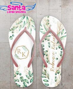 Chinelo casamento folhas eucalipto personalizado cod 12452 (cópia)