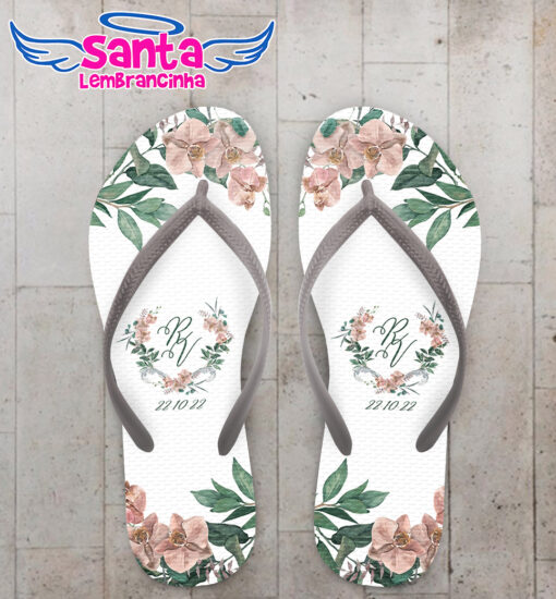 Chinelo casamento folhas personalizado cod 12336 (cópia)