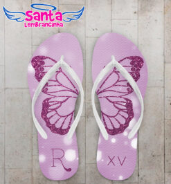 Chinelo debutante borboleta personalizado cod 12307 (cópia)