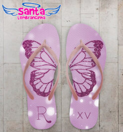 Chinelo debutante borboleta personalizado cod 12307 (cópia)