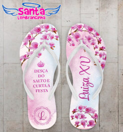 Chinelo debutante borboleta glitter personalizado cod 12308 (cópia)