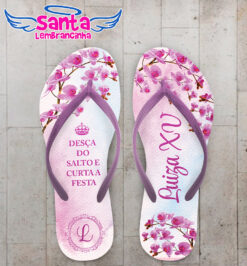 Chinelo debutante borboleta glitter personalizado cod 12308 (cópia)