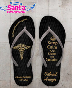 Chinelo formatura arquitetura folhas personalizado   cod 12375 (cópia)