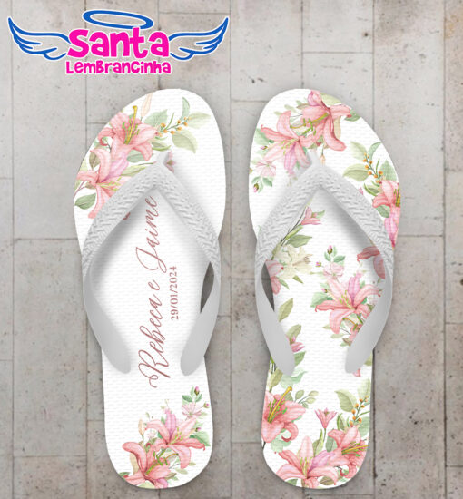 Chinelo casamento folhas eucalipto casamento personalizado cod 12457 (cópia)