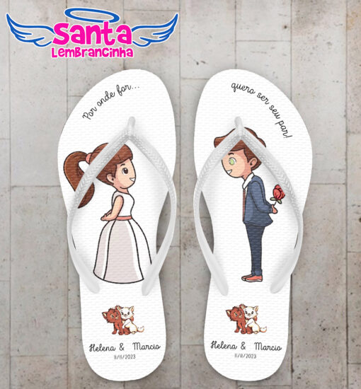 Chinelo casamento floral personalizado cod 12458 (cópia)