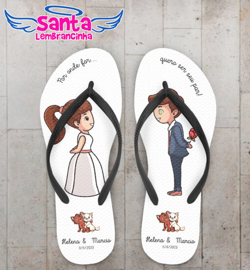 Chinelo casamento floral personalizado cod 12458 (cópia)