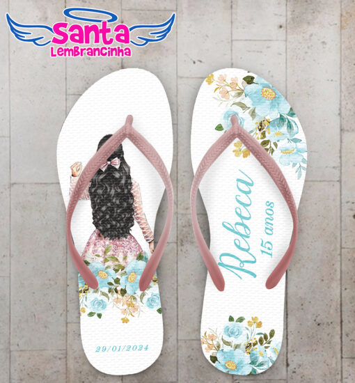Chinelo debutante rosê personalizado cod 12477 (cópia)