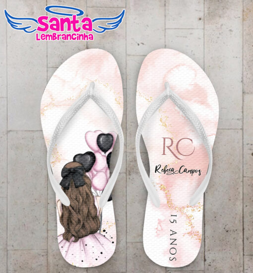 Chinelo debutante borboleta personalizado cod 12476 (cópia)