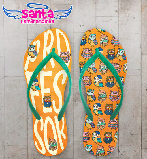 Chinelo dia dos professores corujas personalizado cod 12500 (cópia)