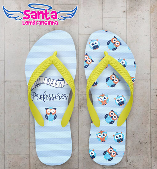 Chinelo dia dos professores coruja personalizado cod 12489 (cópia)